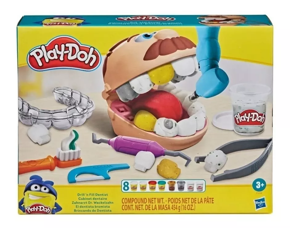 Brinquedo Play Brincando De Dentista Massinha Dough