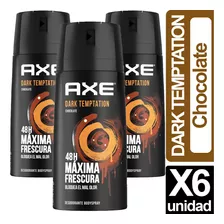 Desodorante Axe Dark Temptation Pack De 6 Unidades