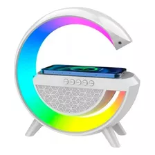 Luminária G Speaker Led Rgb Caixa Som Carregador Indução