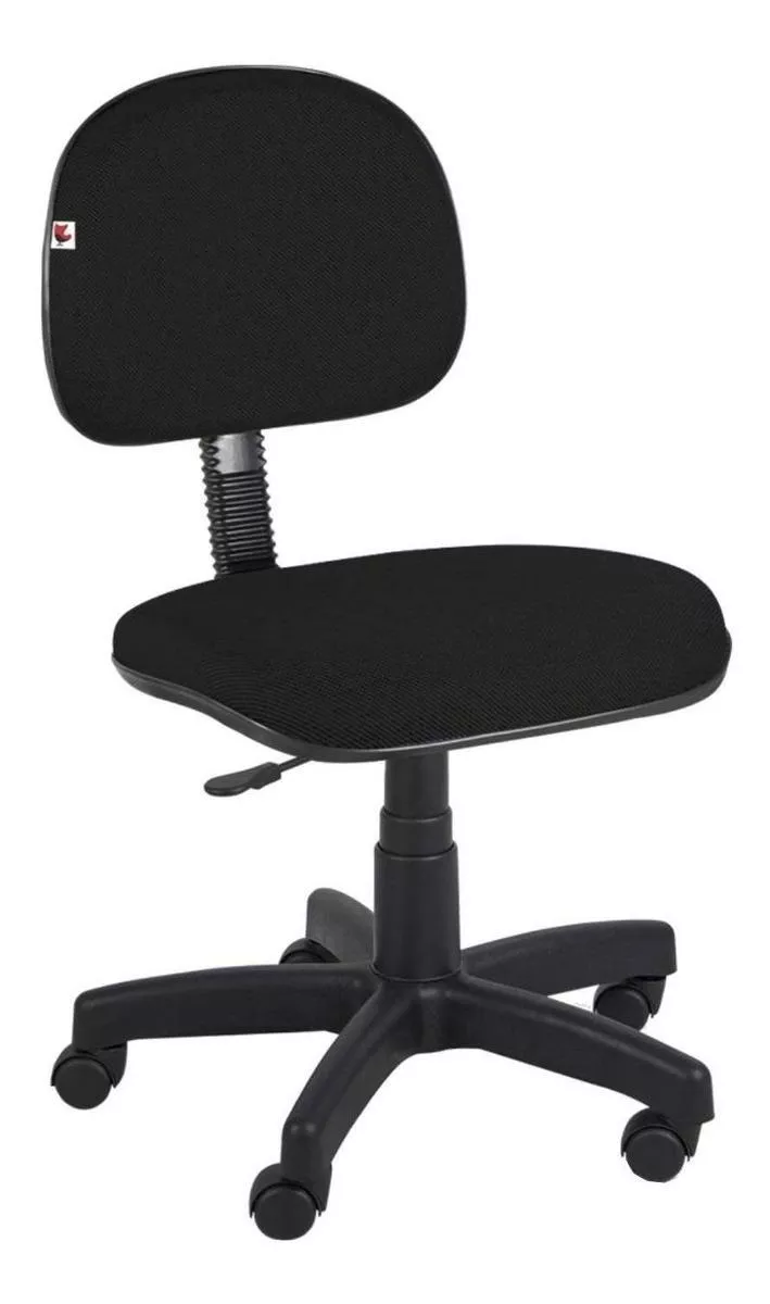 Cadeira De Escritório Shop Cadeiras Ag401s  Preta Com Estofado De Polipropileno