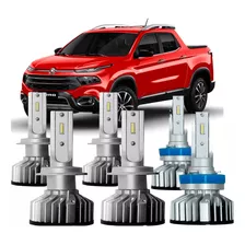 Kit Ultra Led Xtreme Fiat Toro Farol Alto Baixo E Milha