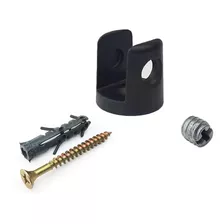 Kit 50 Suporte Fenda Para Vidro 6mm Cor Preto Fosco