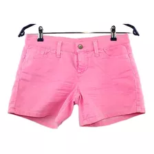 Short Elastizado Benetton Rosa Chicle 40 Largo36 