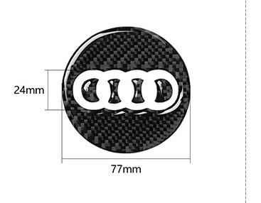 Embellecedor De Centro De Volante Audi Tipo Fibra De Carbono Foto 5