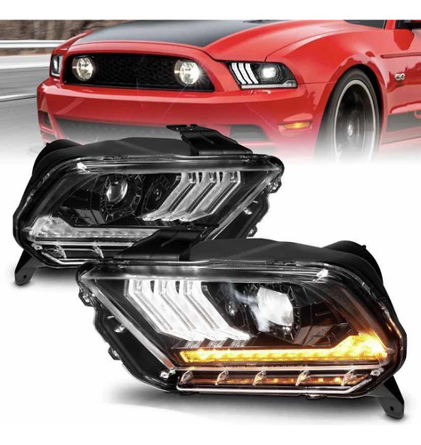 Faros Ultra Led Ford Mustang 2010 2011 2012 2013 2014  Foto 2