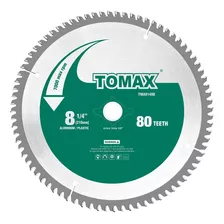 Tomax Hoja De Sierra Tcg De 8 1/4 Pulgadas Y 80 Dientes De A