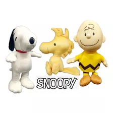 3 Pelúcias Turma Do Snoopy Charlie Brow 