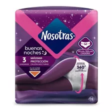 Calzon Nocturno Nosotras Maxima Proteccion Talla M 3 Un