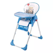 Silla De Comer Niños Bebesit 6600 Plegable Regulable Color Azul