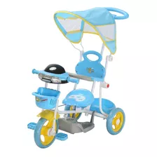 Triciclo Infantil Passeio 2 Em 1 Com Som Luz Pedal E Capota