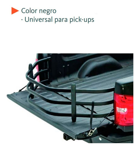  Extensin De Caja Universal Pickups Nissan Frontier 15-21 Foto 3