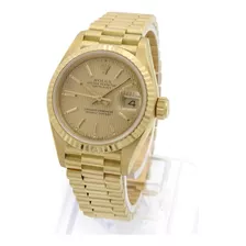 Rolex 18k Yellow Gold Ladies President Datejust 69178 26 Mm