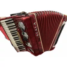 Acordeon/ Sanfona Scala 80 Baixos Usada ! Frete Grátis