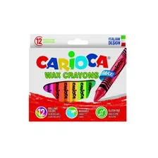 Crayon Cera Jumbo 12 Colores Carioca
