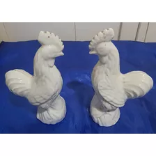 Gallos De Porcelana ( Par )
