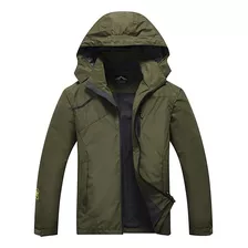 Chamarra Hombre Cremallera Impermeable Informal Abrigos