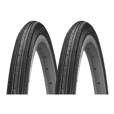 Par Pneu Para Bike Caloi 10 Aro 27 X 1-1/4 Kenda K34 Preto