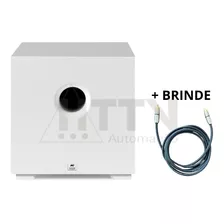 Subwoofer Aat Compact Cube 10 Ativo 240w Branco + Brinde