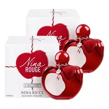 Paquete Nina Ricci Rouge 80ml Dama Original 2 Pzas