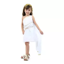 Roupa Vestido Deus Grega Infantil Sulamericana Com Coroa