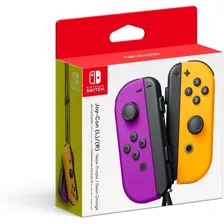 Controles Joy-con Purple/orange Neon Nintendo Switch Nuevo