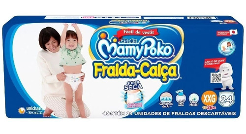 Fralda-calça Mamypoko Xxg C/24 Mega