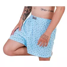 5 Shorts De Dormir Algodão Masculino Com Estampas Discreta