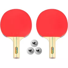 Butterfly Rdj2 - Juego De 2 Palas De Ping Pong, Incluye 2 Ra