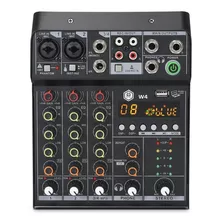 Consola De Mezclador W4 Profesional De 4 Canale 16dsp Efecto