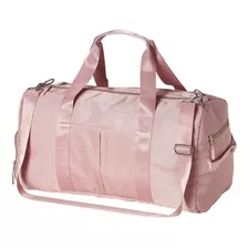 Bolsa Mala De Viagem Grande 35 Litros Impermeavel Multiuso Cor Rosa-claro