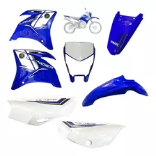 Kit Carenagem Xtz Lander 250 Azul Com Adesivo 2014