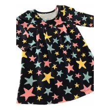 Vestido Malha Bebê Estrelas Kamylus