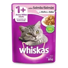 Whiskas Sachê Para Gatos - Sabor Salmão Ao Molho 85g