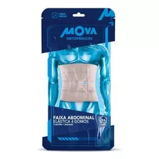 Faixa Abdominal Elástica Bege 4 Gomos Tam. G/gg Mova