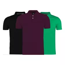 Kit 3 Camisas Polo Slim Ogochi Premium Original - Promoção