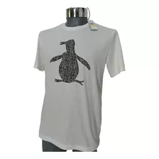 Playera Blanca Penguin Tallas M, L Y Xl Mod. Ockf2412rt