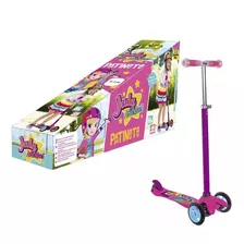 Patinete Infantil Judy Adventure Rosa C 3 Rodas - Samba Toys