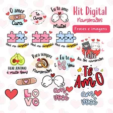 Arquivos Digitais Dia Dos Namorados Frases Ilustrações Fofas