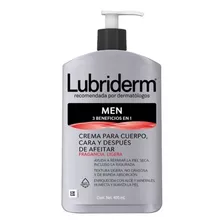 Crema Lubriderm Men 3 Beneficios En 1 Para Hombre 400ml