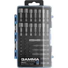 Kit De Ponteiras E Soquetes Gamma 45 Pçs G19530ac