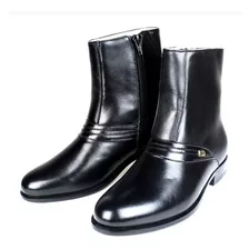 Bota Couro Masculina Social Cano Médio Promoção Brinde Cinto