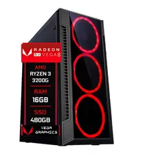 Pc Gamer Fácil Amd Ryzen 3 3200g Vega 8 16gb Ssd 480gb