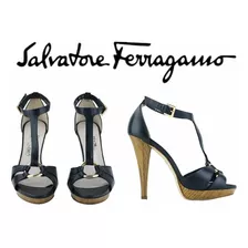 Sandalias De Piel Salvatore Ferragamo