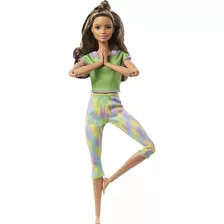 Barbie Made To Move Movimientos Divertidos Castaña Original