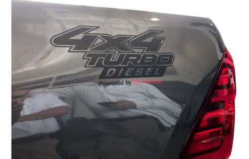 Sticker 4x4 Turbo Diesel Logo Toyota Para Hilux Tundra Tacom Foto 3