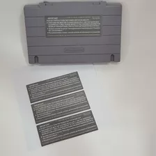 Label Adhesivo Trasero Para Cartucho Super Nintendo Snes