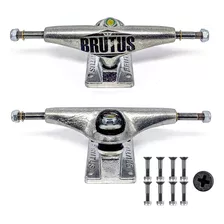 Truck De Skate Brutus 139mm Prata + Brinde Parafuso De Base