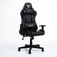 Silla Gamer Ergonómica Reclinable Piel Sintética Negro