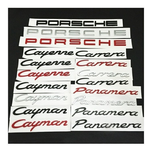 Emblema  Porsche  Autoadherible 3d De Macan Cayenne Panamera