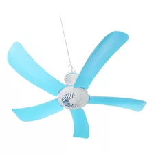 Ventilador Colgante De Techo Interior/exterior 5 Aspas Color De La Estructura Blanco Color De Las Aspas Azul Diámetro 71 Frecuencia 50 Material De Las Aspas Plástico